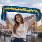 World Cup 2026 Sweden Fan Scarf National Team Supporter Scarf