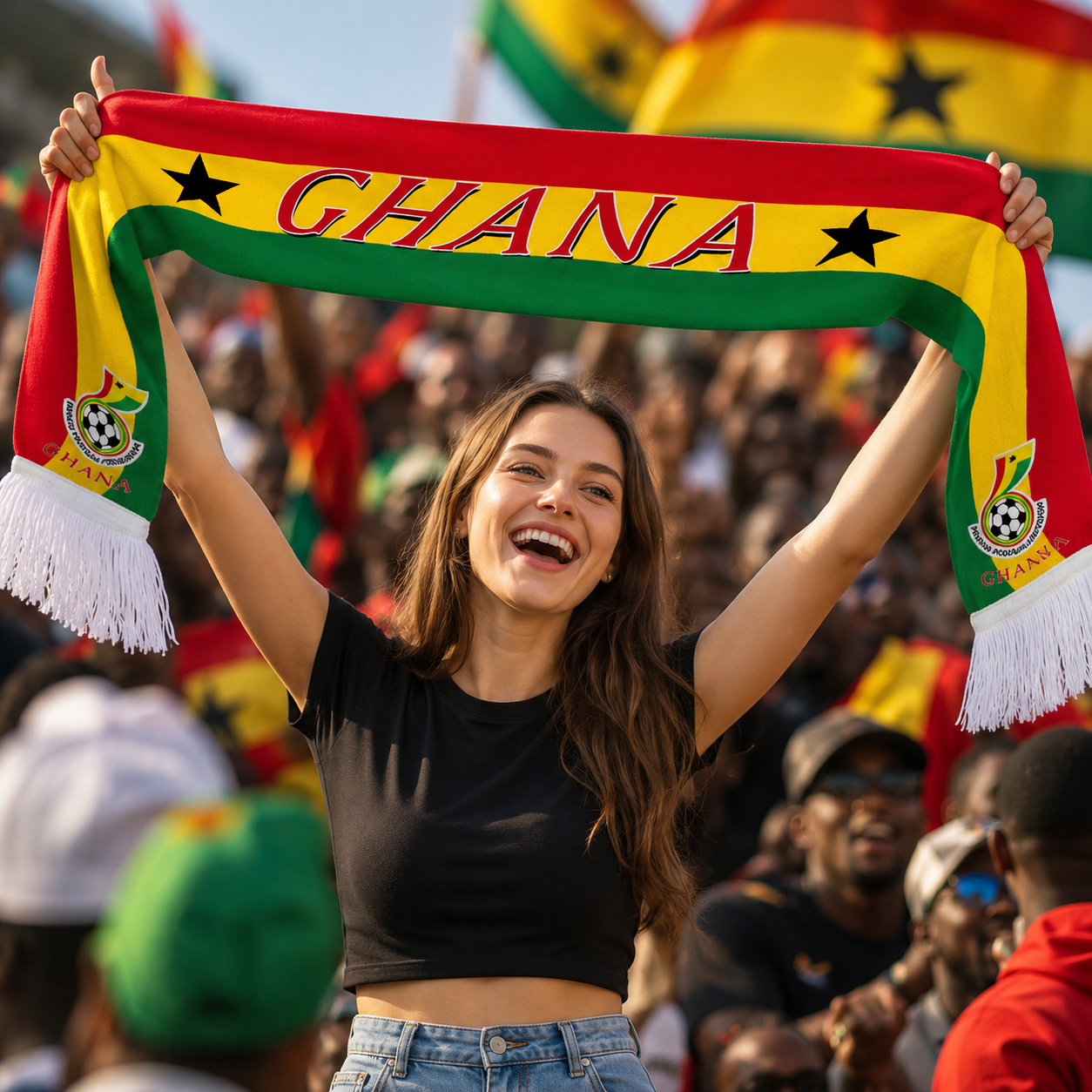 Ghana World Cup 2026 Fan Scarf National Team Supporter Scarf