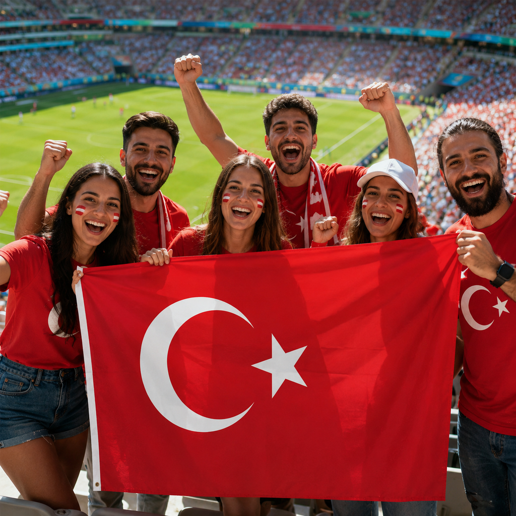 Turkey World Cup 2026 Wearable Body Fan Flag 90x150 cm