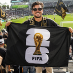 FIFA 26 World Cup 2026 Rectangular Supporter Fan Flag