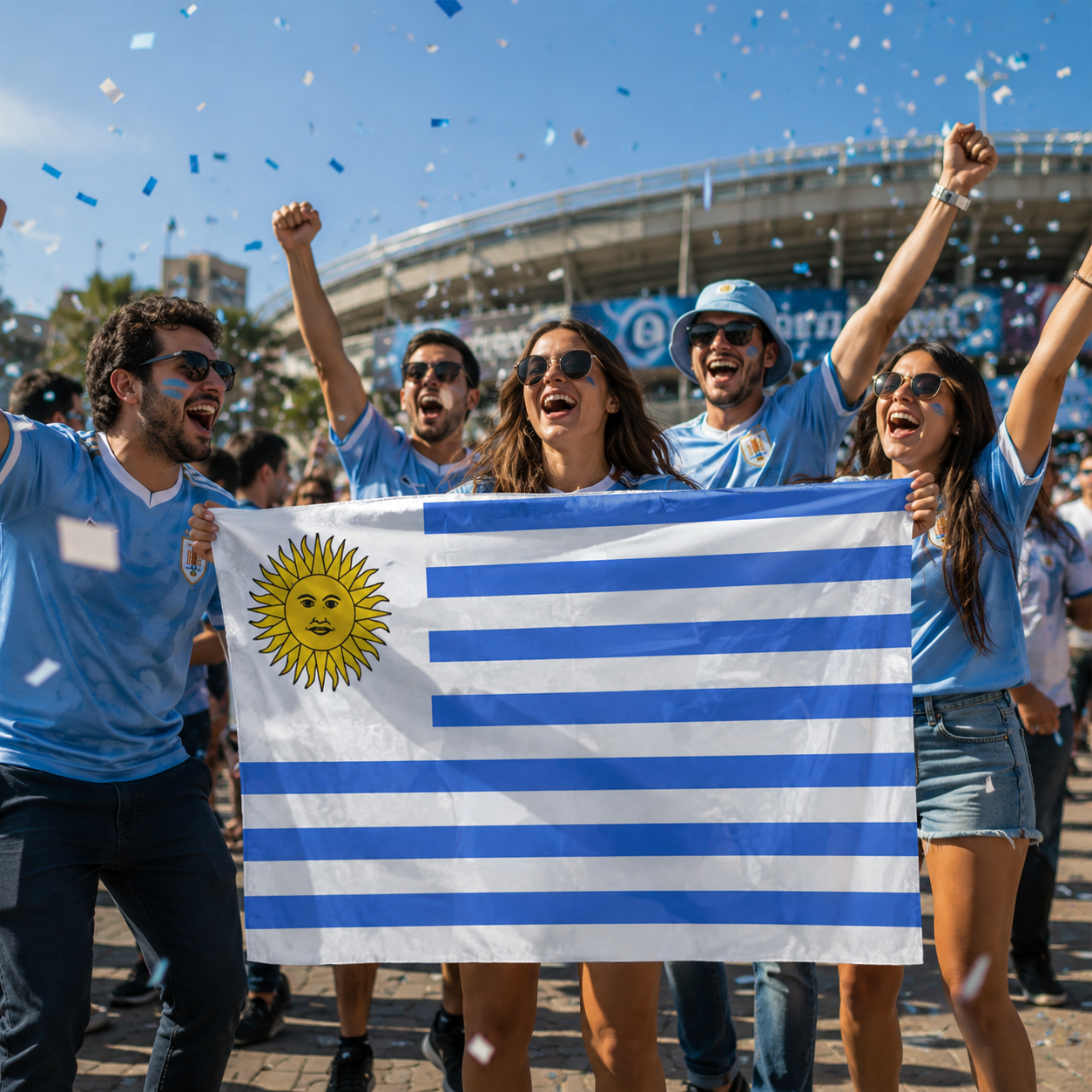 Uruguay 2026 World Cup Wearable Body Flag 90x150 cm Fan Flag