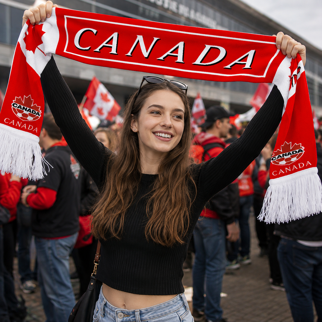 World Cup 2026 Canada National Team Fan Scarf Supporter Scarf