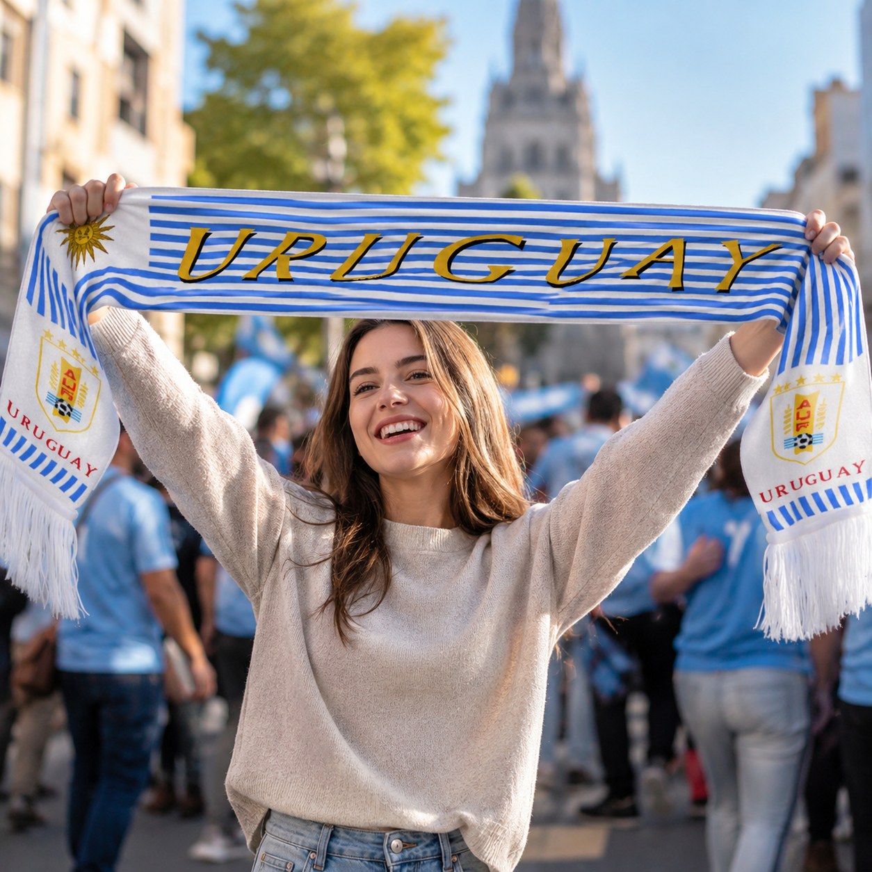 Uruguay World Cup 2026 Fan Scarf National Team Supporter Scarf