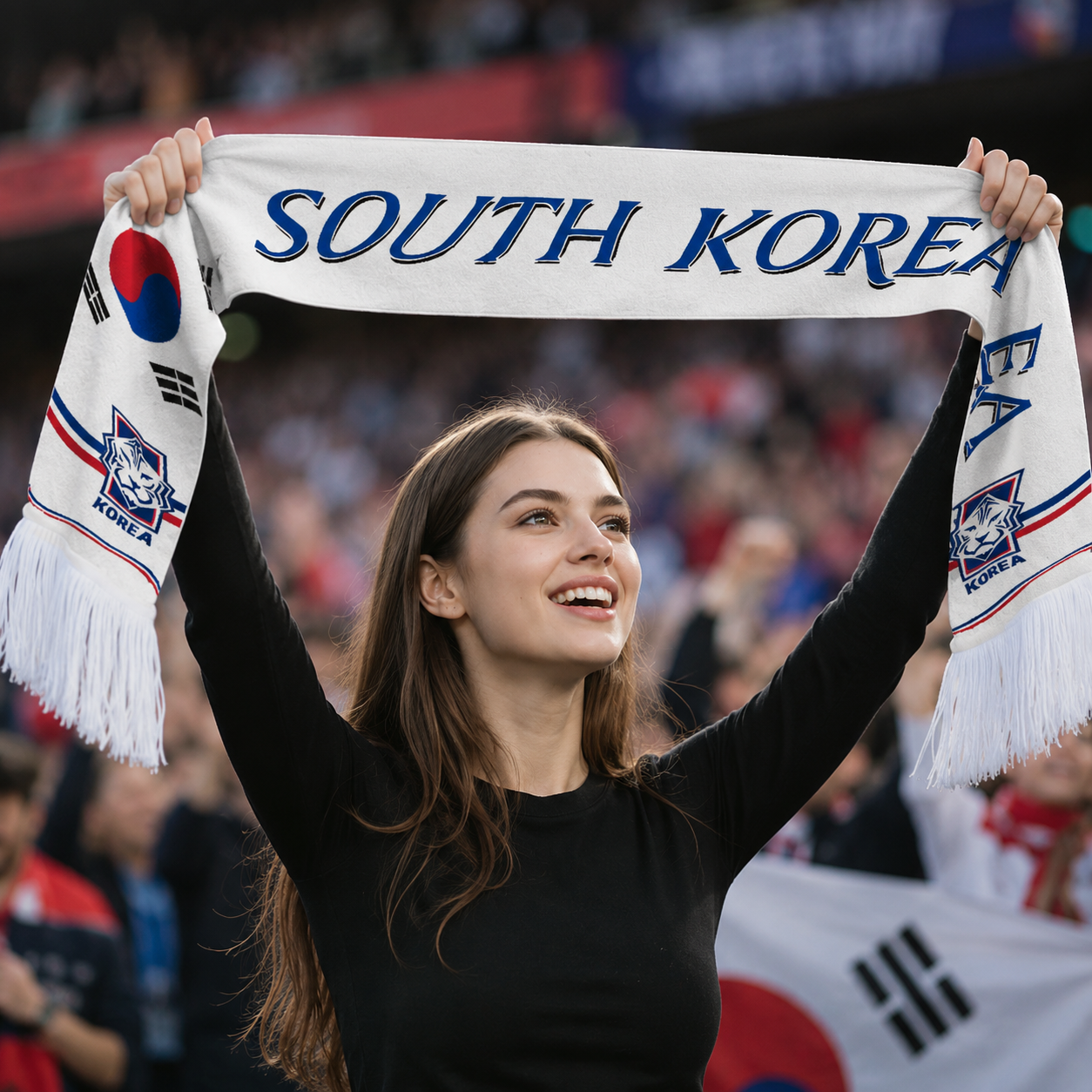 World Cup 2026 South Korea Fan Scarf National Team Supporter Scarf