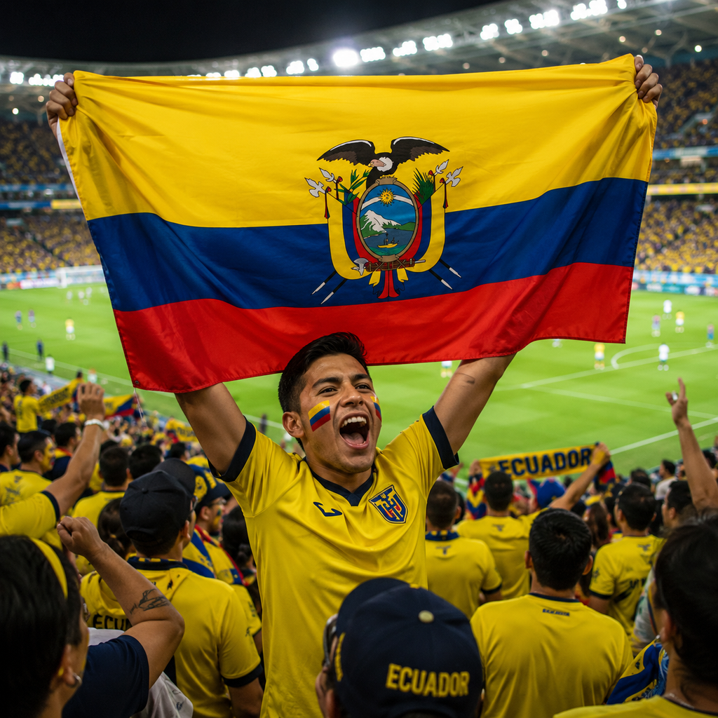 Ecuador 2026 World Cup National Flag Rectangular Fan Supporter Flag