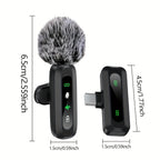 Wireless Lavalier Microphone Dual USB-C Recording System