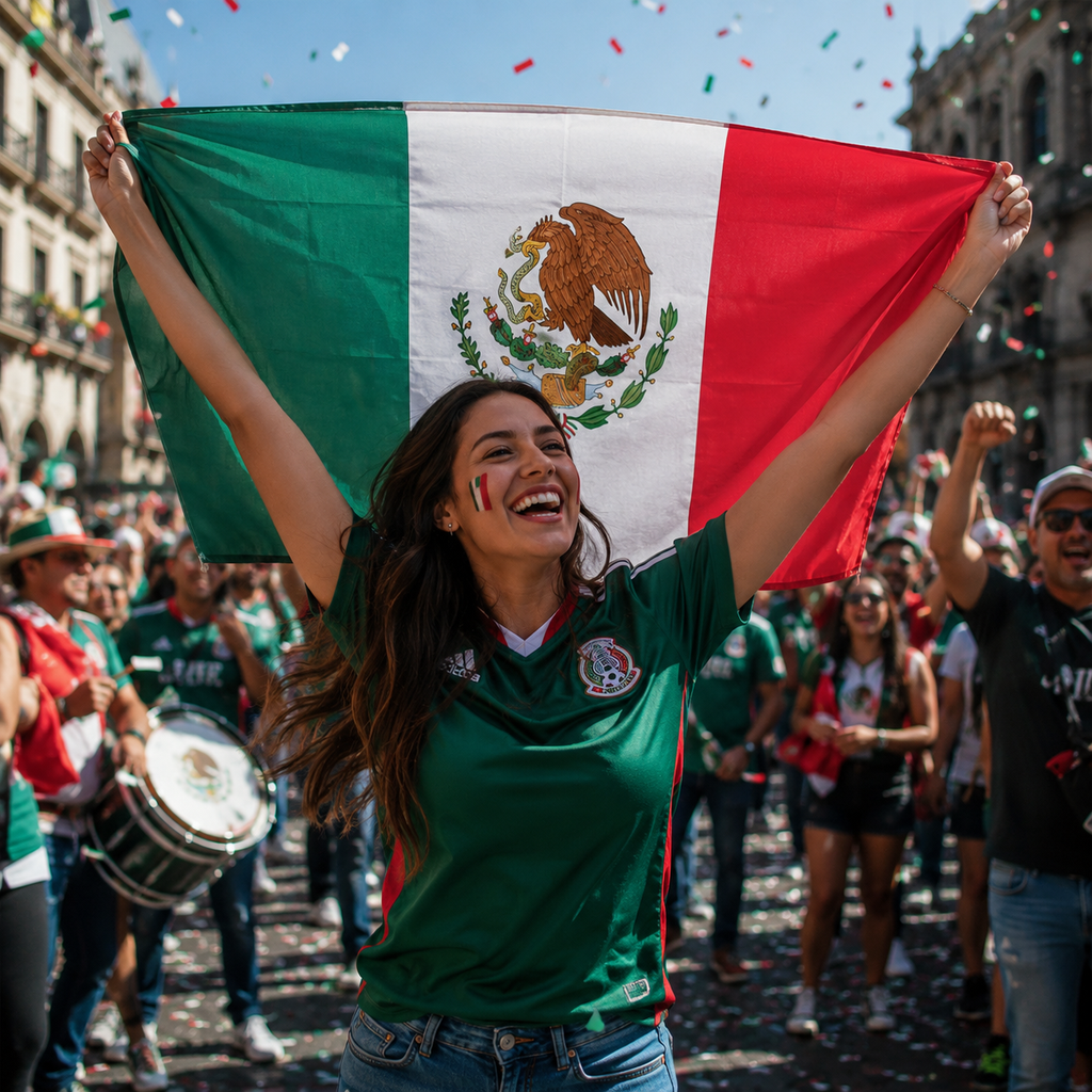 Mexico 2026 World Cup Wearable Body Flag 90x150 cm Fan Flag