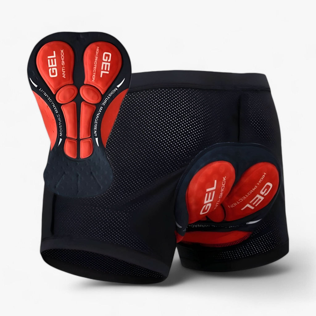 Padded Motorcycle Riding Shorts with Seat Cushion Insert