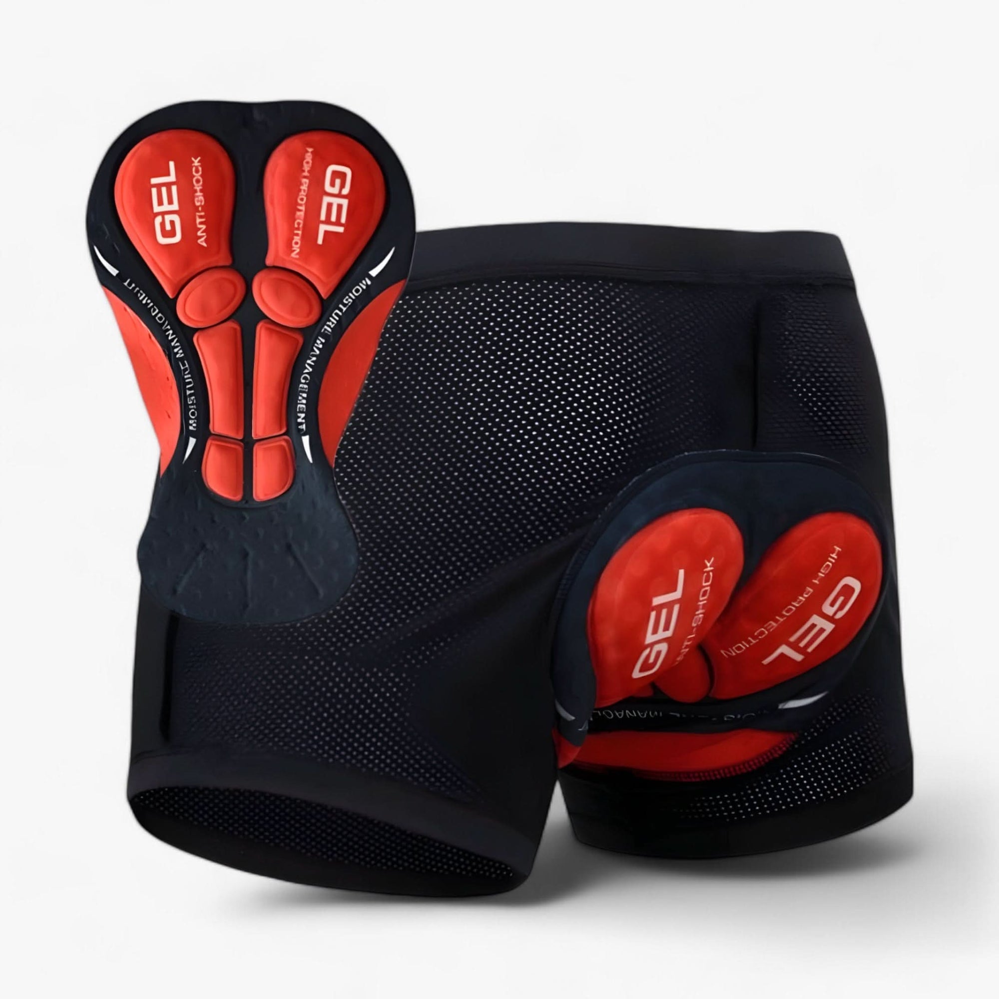 Padded Motorcycle Riding Shorts with Seat Cushion Insert