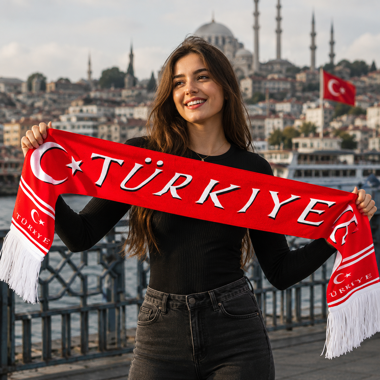 Turkey 2026 World Cup Fan Scarf National Team Supporter Scarf