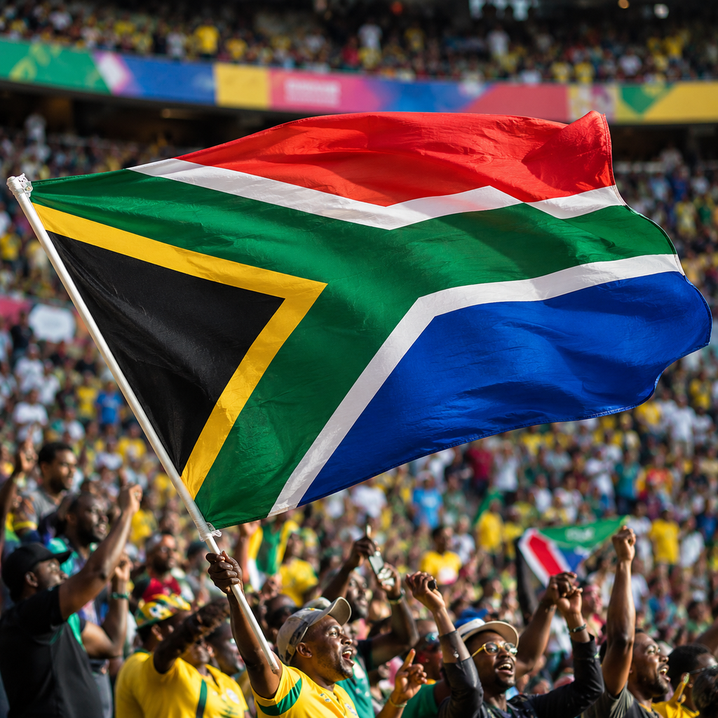 South Africa 2026 World Cup National Flag Rectangular Fan Supporter Flag