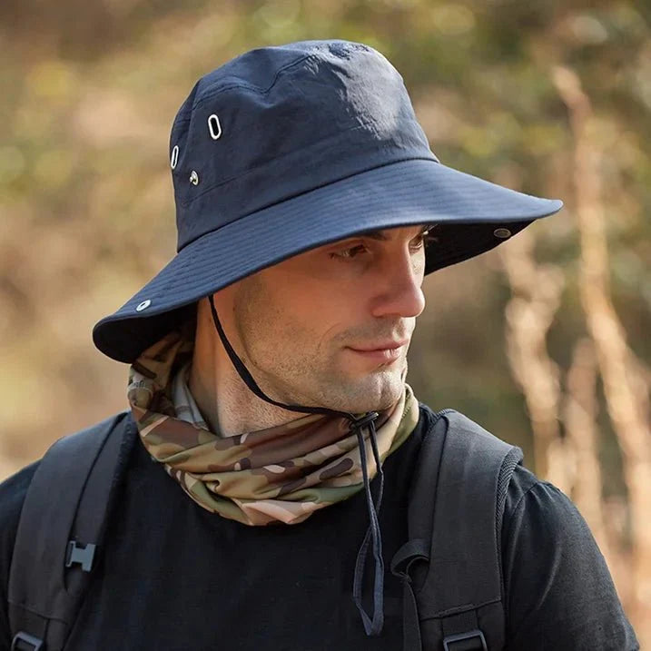 Breathable Wide Brim Sun Hat with UV Protection for Outdoor Use