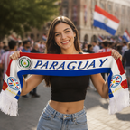 Paraguay World Cup 2026 Fan Scarf National Team Supporter Scarf