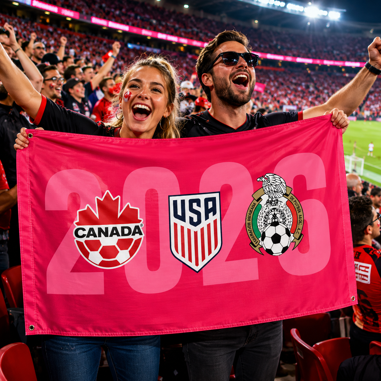 Costa Rica 2026 World Cup Rectangular Supporter Fan Flag