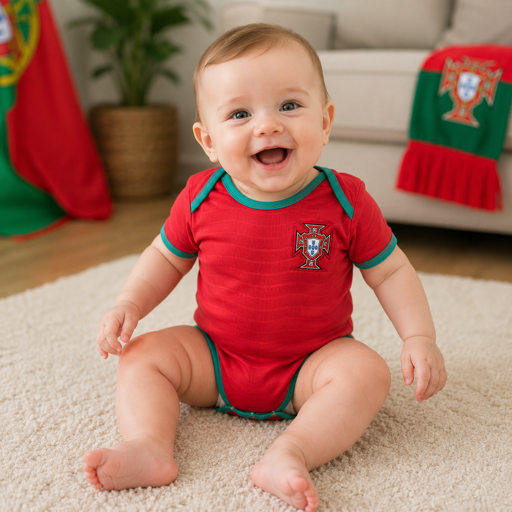 Baby Football Romper Bodysuit Portugal 2026 World Cup Home Away