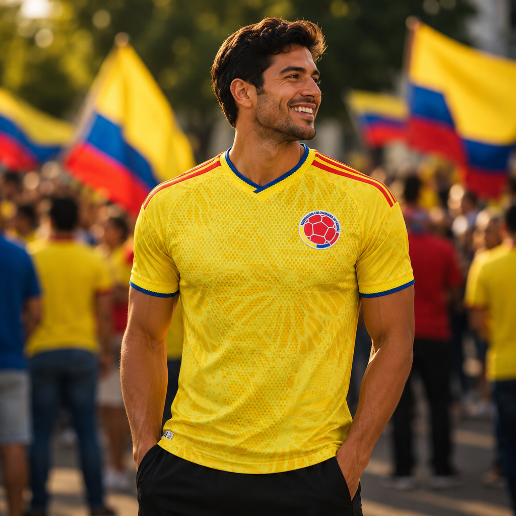 Colombia World Cup Jersey 2026 Mens Football Jersey Fan Shirt