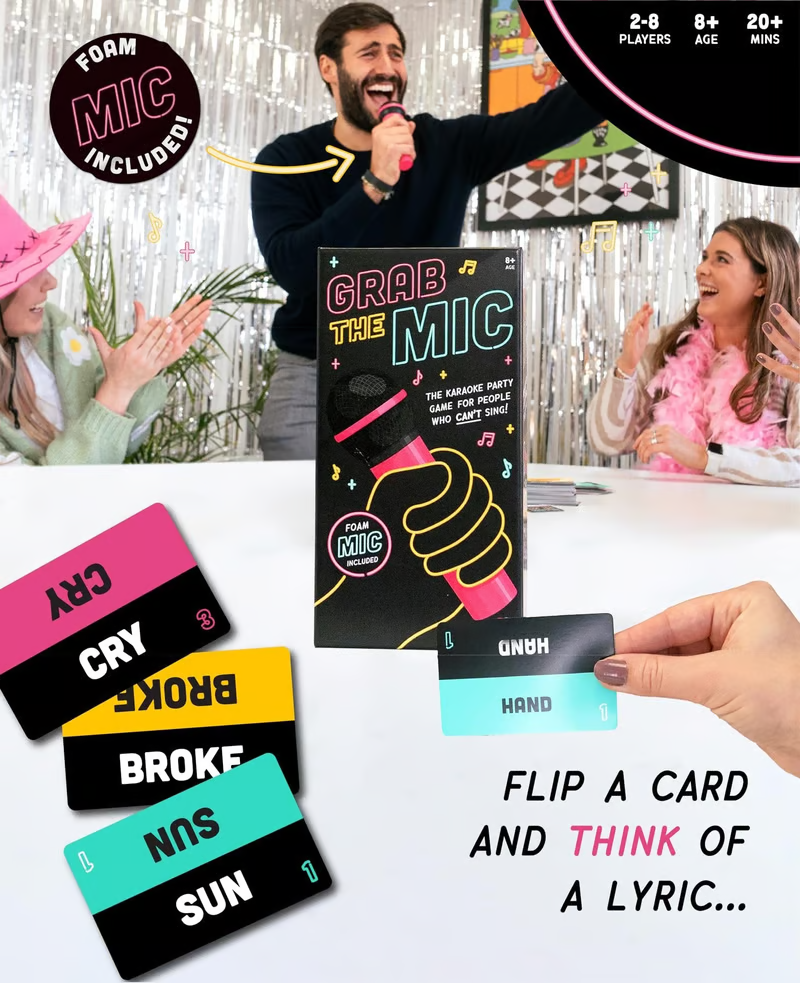 The Party Game Grab The Mic for People Who Can't Sing