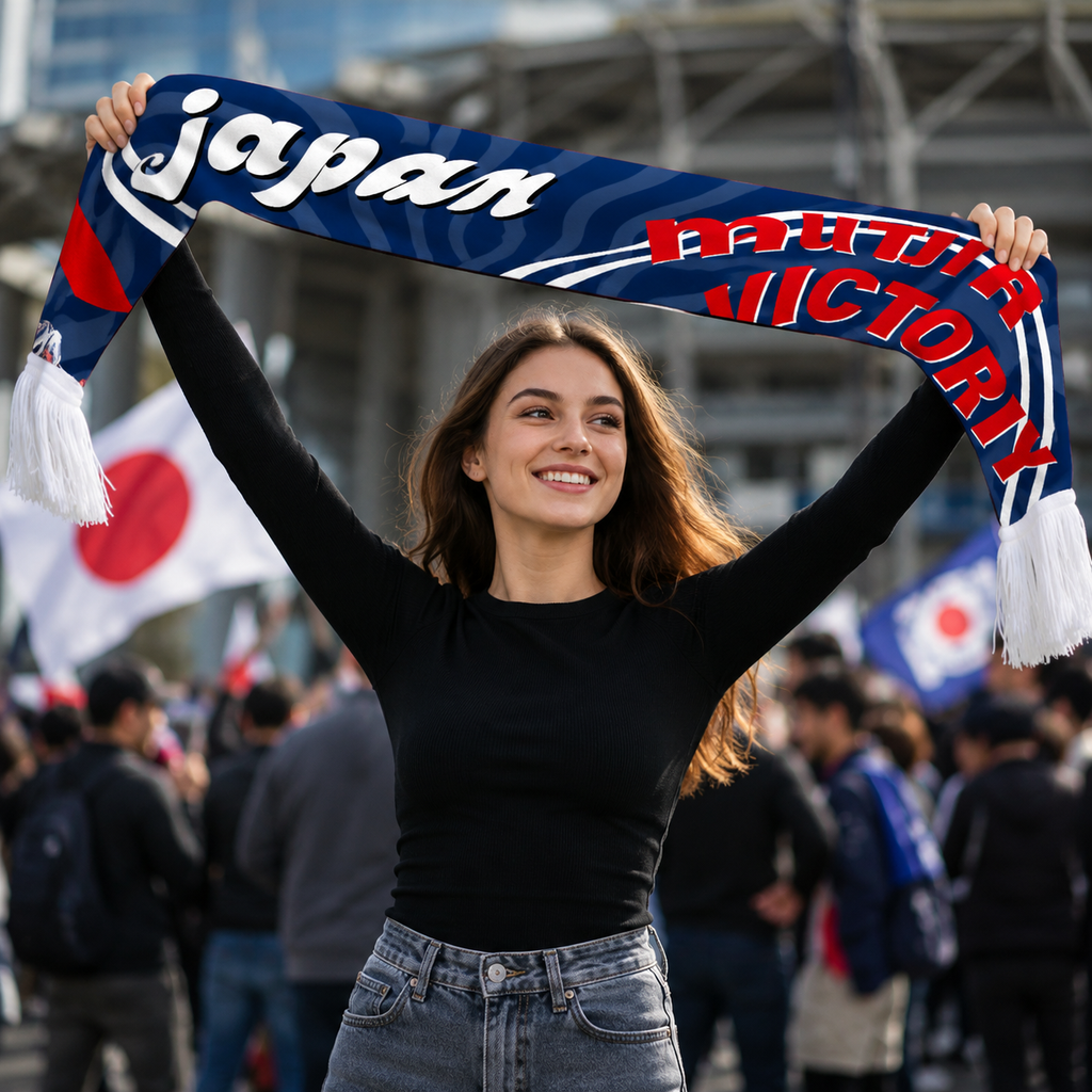 World Cup 2026 Japan National Team Fan Scarf Supporter Scarf