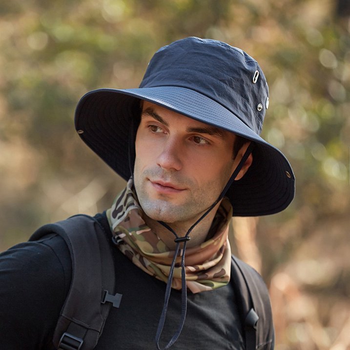 Breathable Wide Brim Sun Hat with UV Protection for Outdoor Use