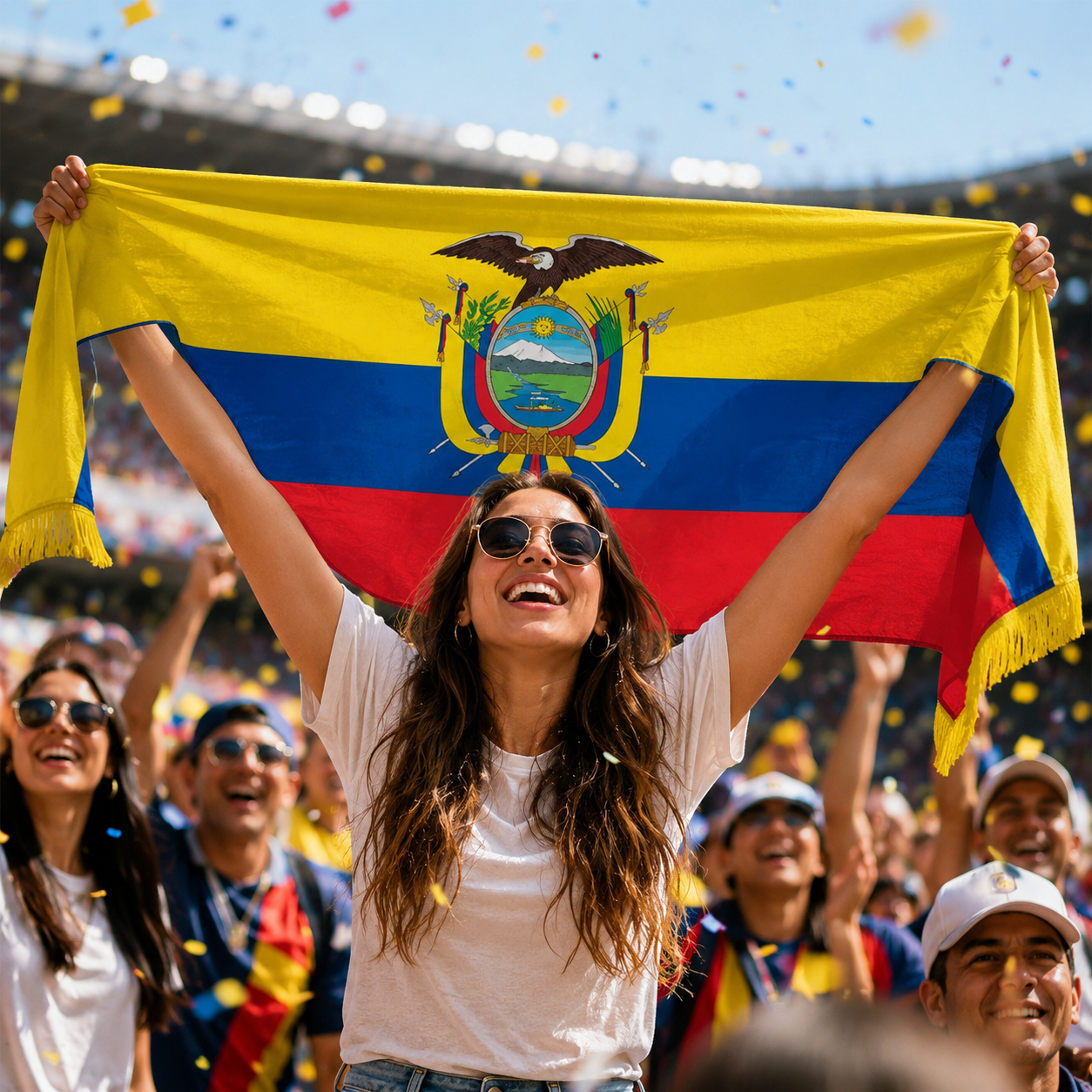 Ecuador World Cup 2026 Wearable Body Flag 90x150 cm Fan Flag