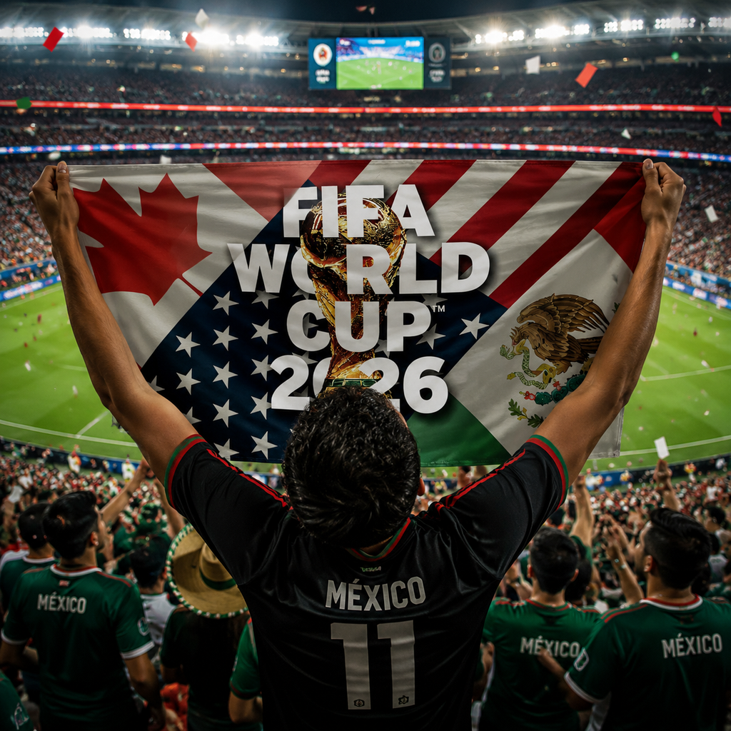 FIFA World Cup 2026 Commemorative Rectangular Supporter Fan Flag