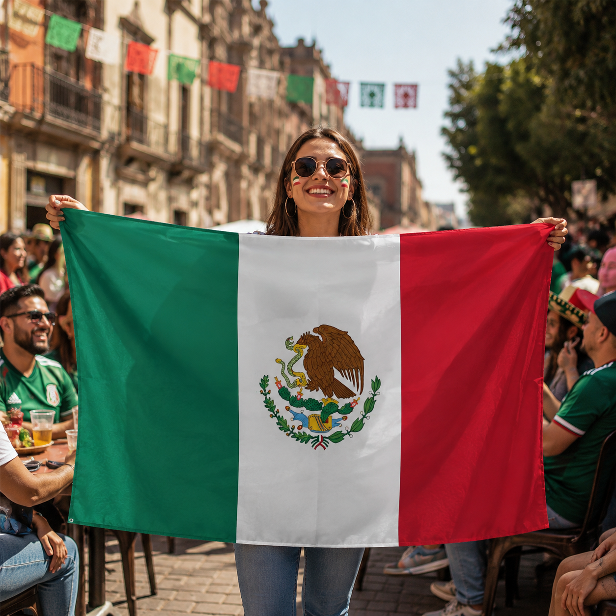 Mexico 2026 World Cup Wearable Body Flag 90x150 cm Fan Flag