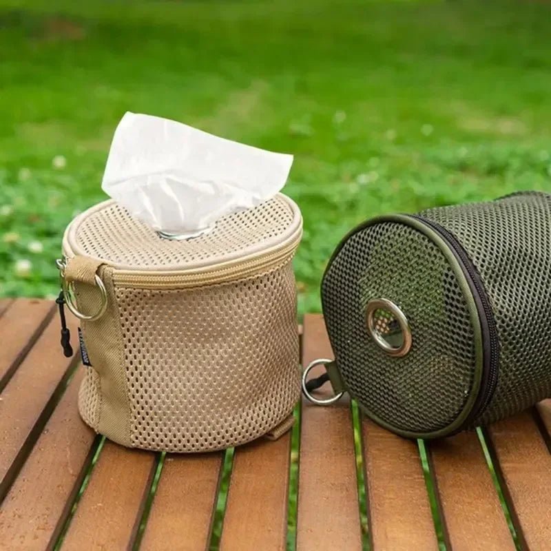Portable Toilet Paper Holder for Camping Outdoor Use Compact Design