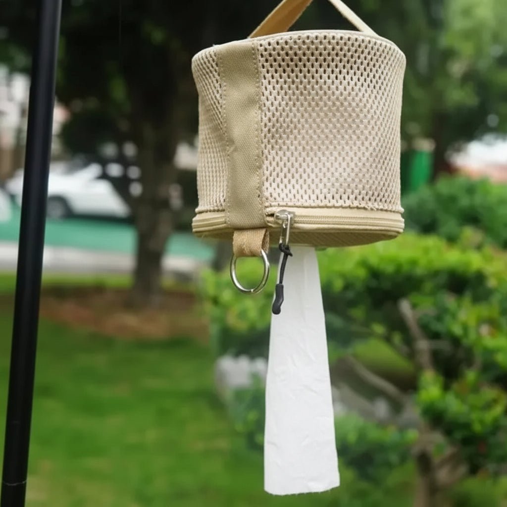 Portable Toilet Paper Holder for Camping Outdoor Use Compact Design