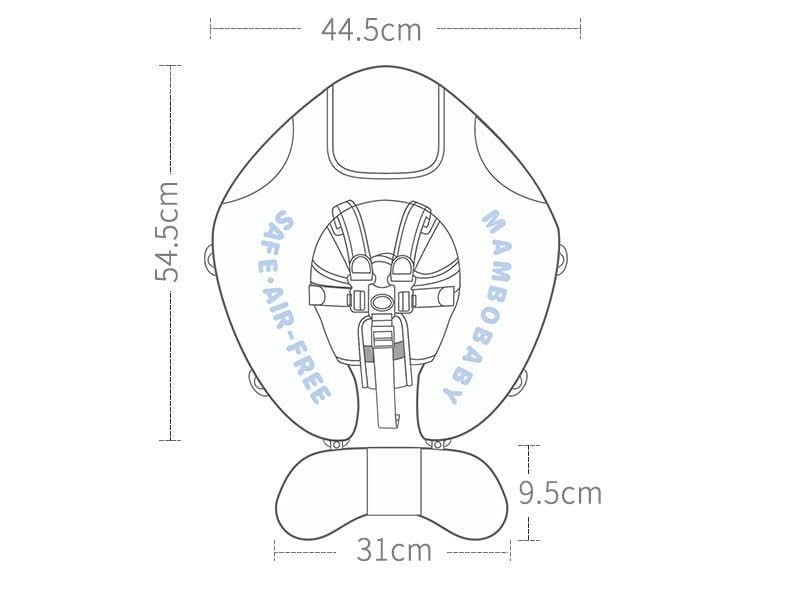 Baby Circular Swim Ring with Canopy and Sun Protection for Infants