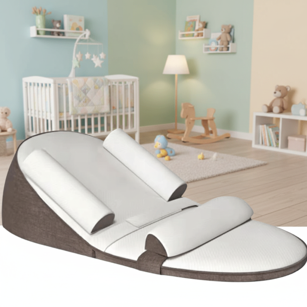 Side Sleeper Inclined Baby Pillow Anti-Reflux Newborn Support Pillow