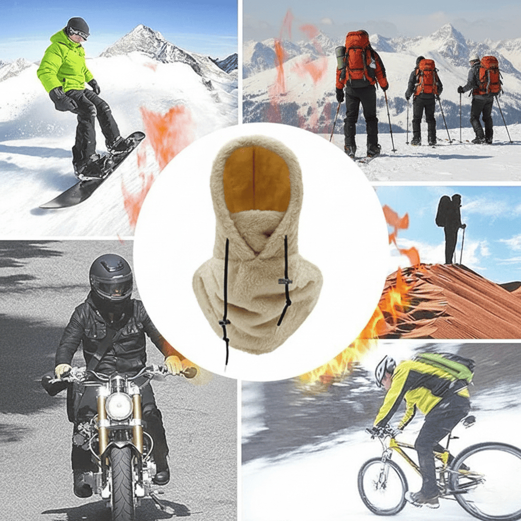 Winter Hat with Breathable Fleece Lining Thermo Beanie Cap