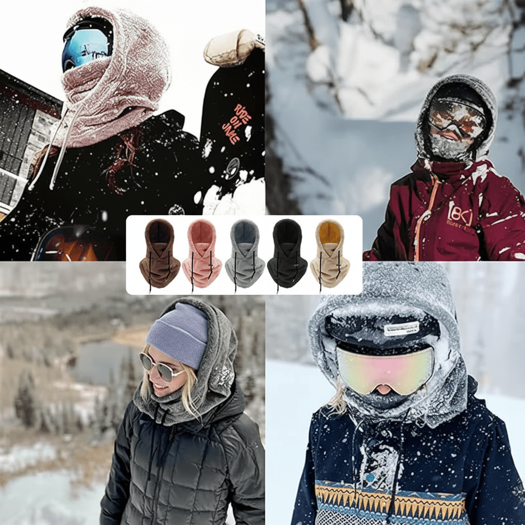 Winter Hat with Breathable Fleece Lining Thermo Beanie Cap