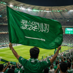 Saudi Arabia 2026 World Cup Rectangular Supporter Fan Flag