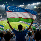 Uzbekistan 2026 World Cup Rectangular National Supporter Fan Flag
