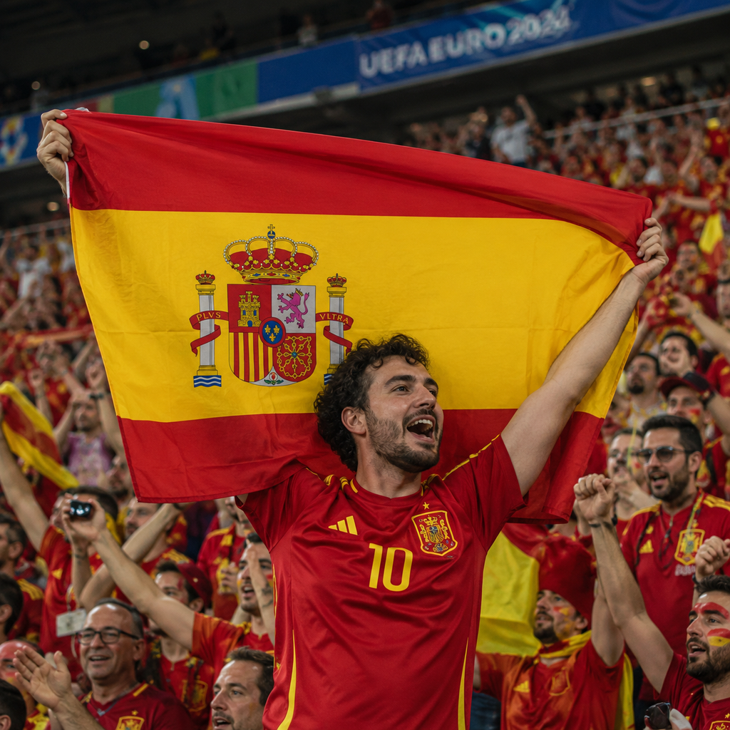 Spain 2026 World Cup Rectangular National Supporter Fan Flag