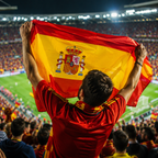 Spain 2026 World Cup Rectangular National Supporter Fan Flag
