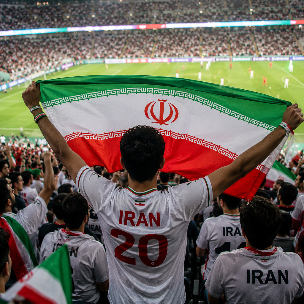 Iran 2026 World Cup National Flag Rectangular Supporter Fan Flag