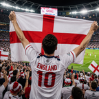 England 2026 World Cup Rectangular National Supporter Fan Flag