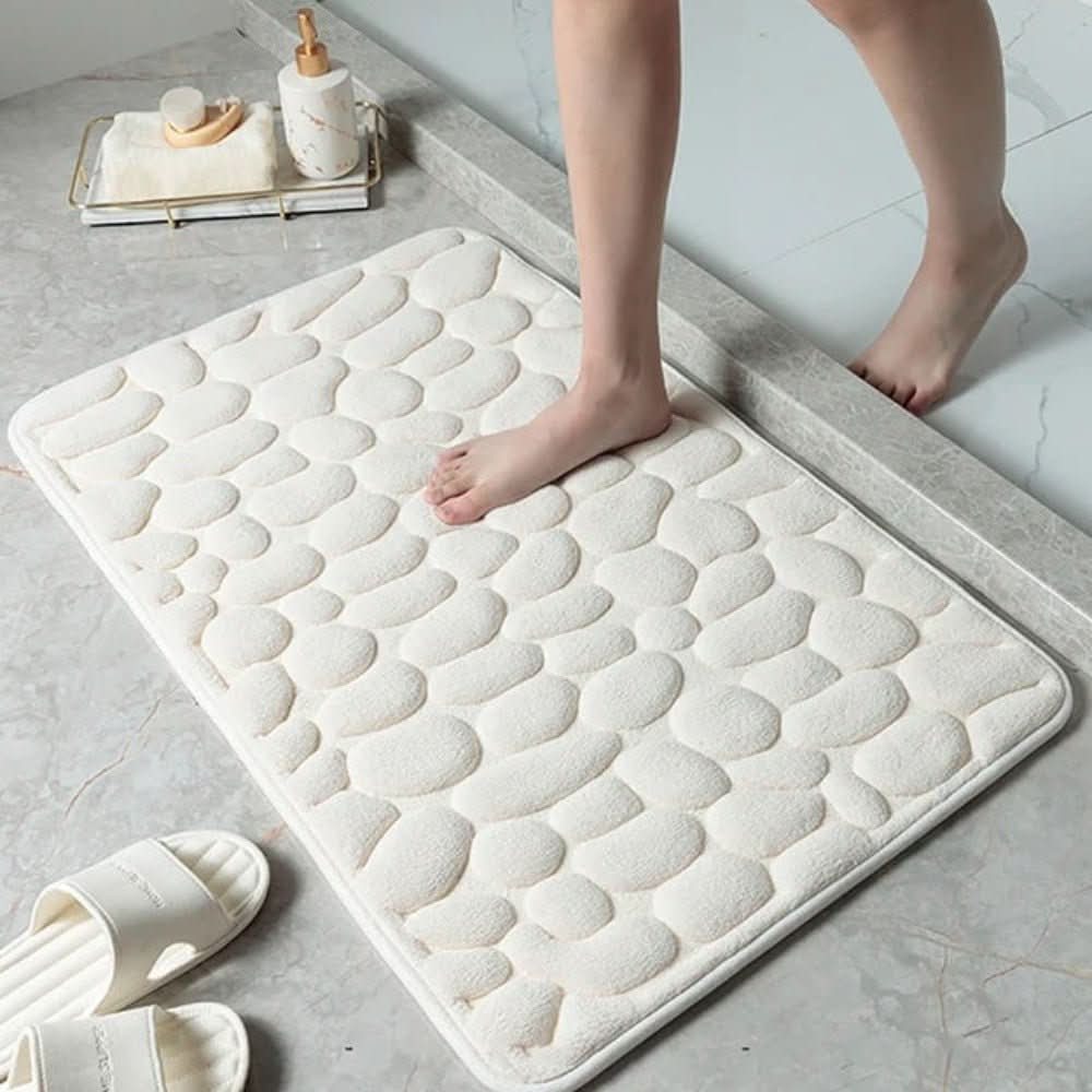 Bath Mat Square Ultra Soft Quick Absorption Non Slip Bathroom Rug