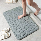 Bath Mat Square Ultra Soft Quick Absorption Non Slip Bathroom Rug