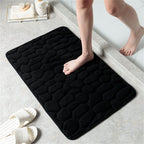 Bath Mat Square Ultra Soft Quick Absorption Non Slip Bathroom Rug