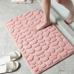 Bath Mat Square Ultra Soft Quick Absorption Non Slip Bathroom Rug