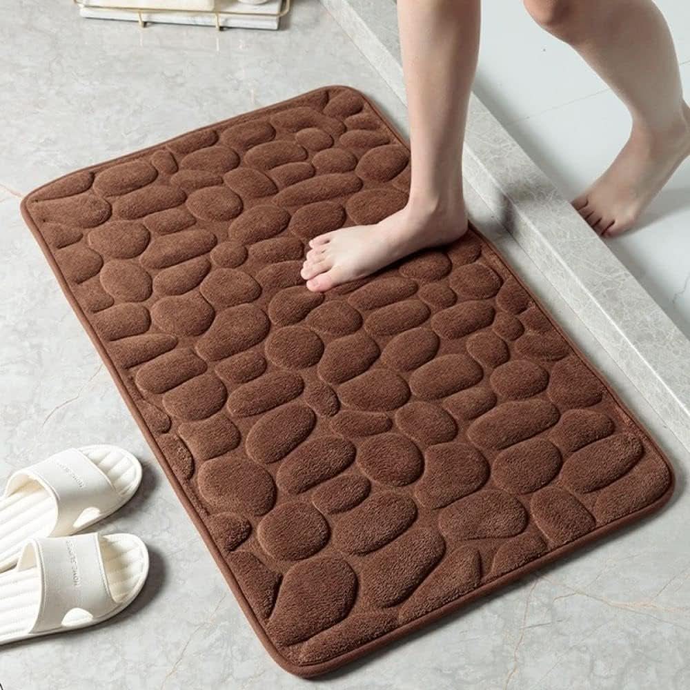 Bath Mat Square Ultra Soft Quick Absorption Non Slip Bathroom Rug