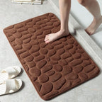 Bath Mat Square Ultra Soft Quick Absorption Non Slip Bathroom Rug