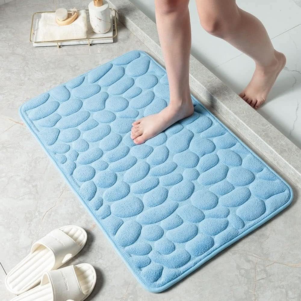 Bath Mat Square Ultra Soft Quick Absorption Non Slip Bathroom Rug