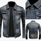 men's slim-fit denim jacket