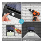 Solar Motion Sensor Outdoor Wall Light LED Flush Mount