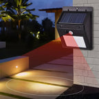 Solar Motion Sensor Outdoor Wall Light LED Flush Mount