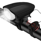 Rechargeable 3-in-1 LED Bicycle Warning Light and Horn