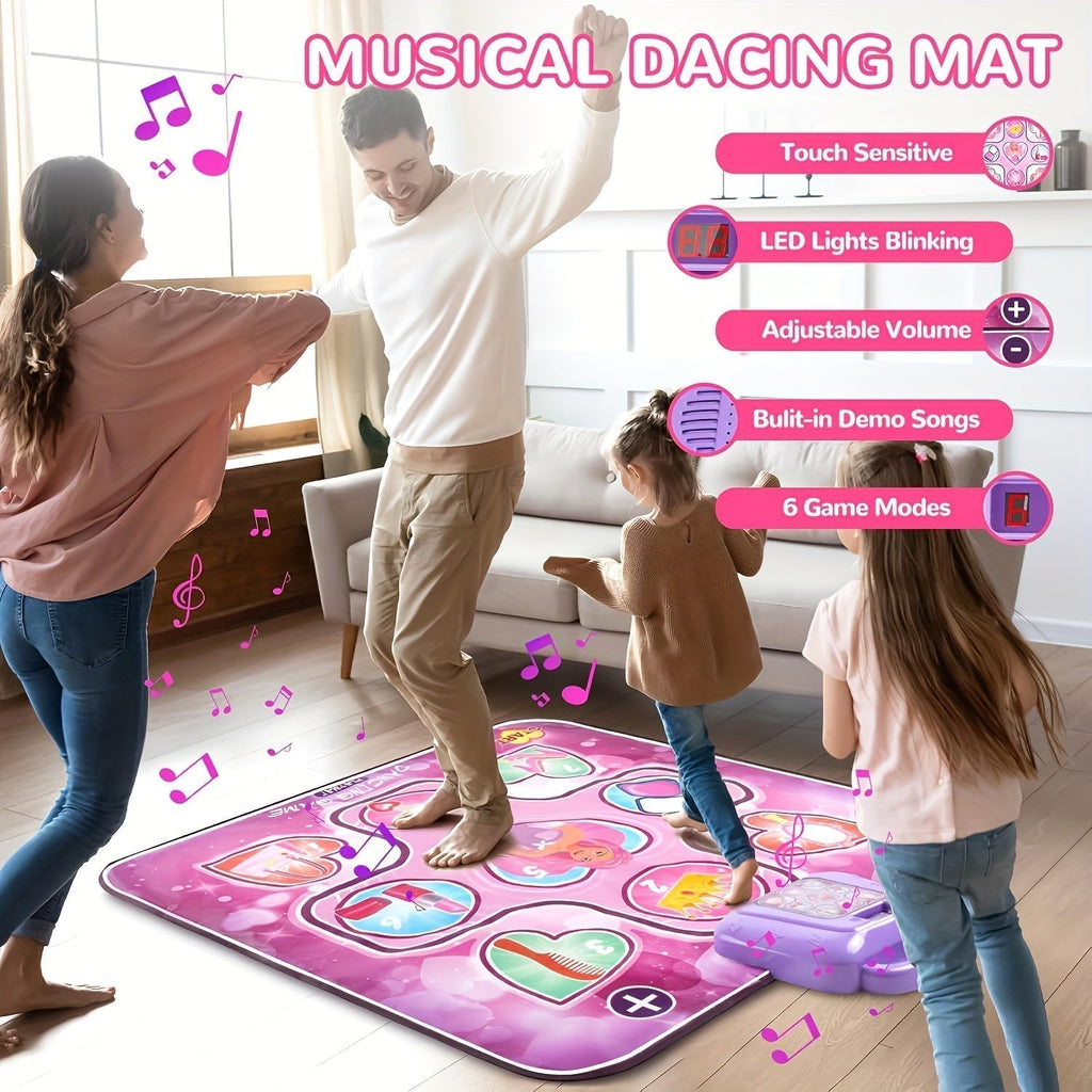 Interactive Dance Mat Musical Play Mat with Scoring Function for Girls